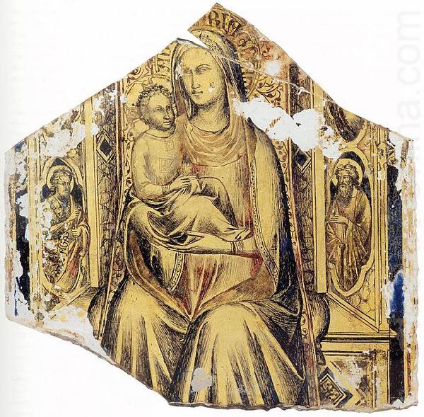 Virgin and Child Enthroned with Sts John the Baptist and John the Evangelist, Lorenzo Monaco